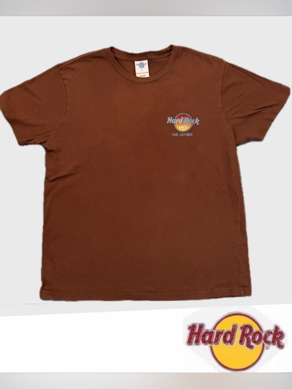 PacSun Brown Hard Rock Short Sleeve Tee